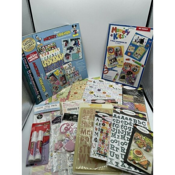 Lot of Scrapbook Kit Paper Embellishments Case All 15 Unopened Stickers - Picture 1 of 4